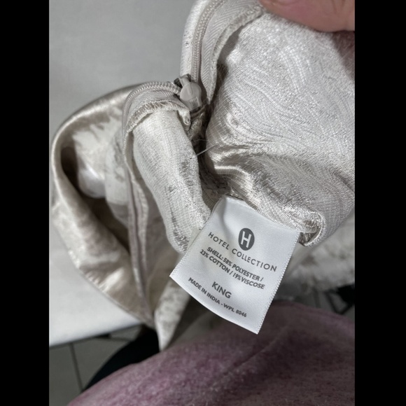 NEW Hotel Collection Distress Chevron Pillow Sham - Picture 5 of 11